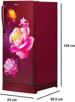 Haier 190 LTR 2 STAR DIRECT COOL REFRIGERATOR HRD-2102PRN-P MAROON