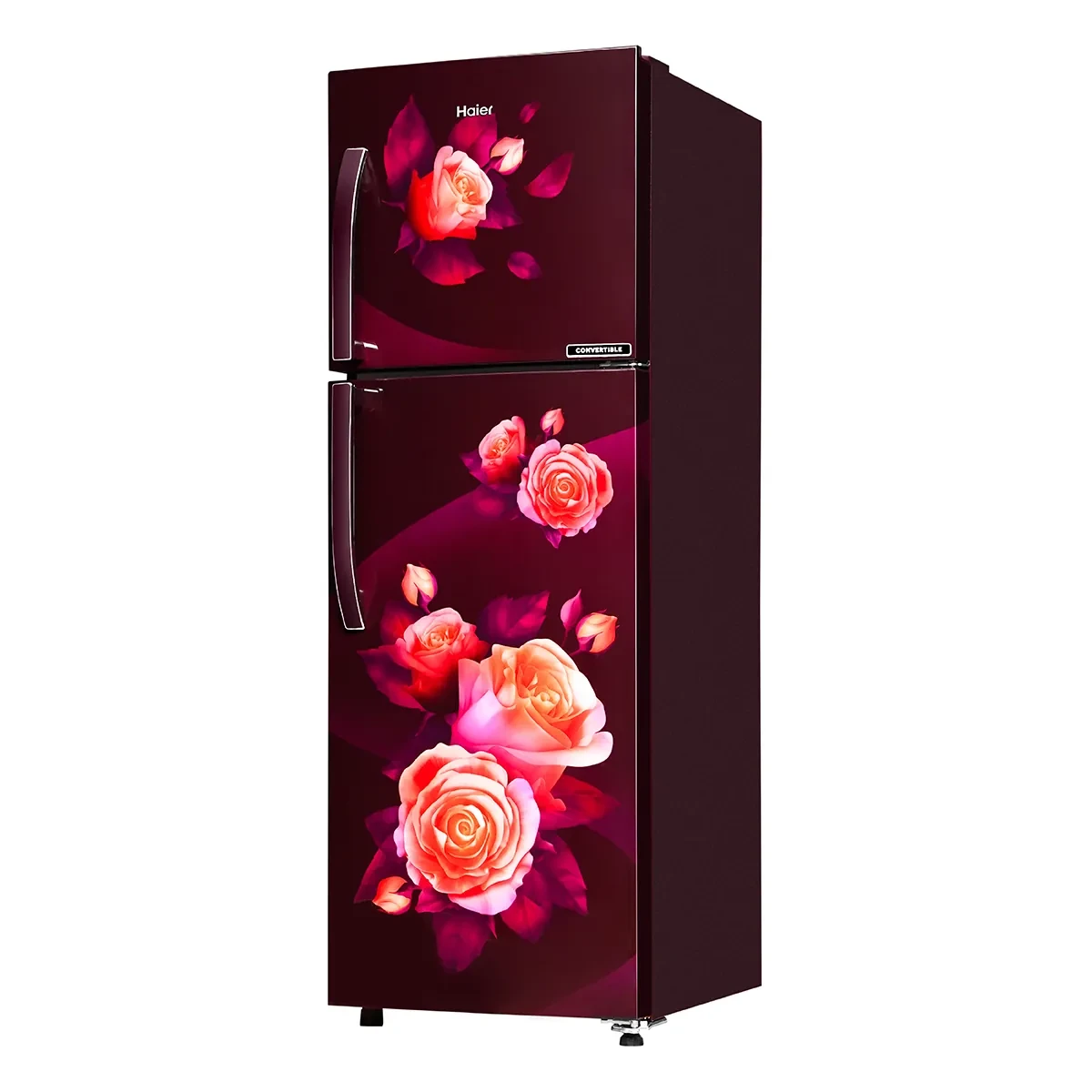 Haier 240 LTR 2 STAR FROST FREE DOUBLE DOOR REFRIGERATOR HRF-2902CRR-P MAROON