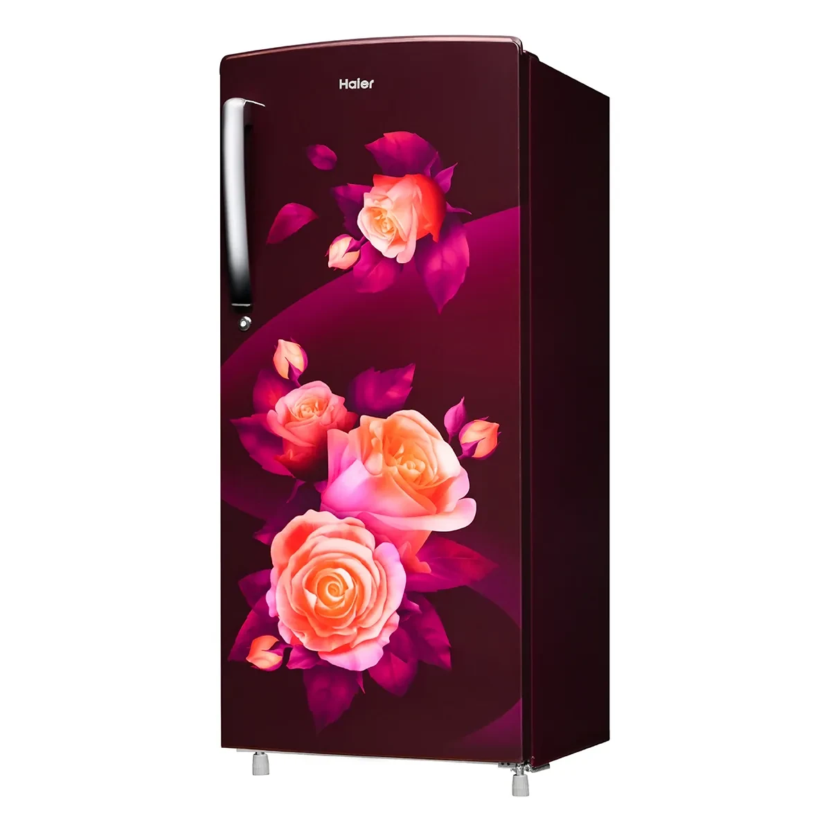 Haier 205 LTR 3 STAR DIRECT COOL REFRIGERATOR HRD-2263CRR-N RED ROSE FINISH