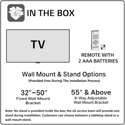 LG 55 INCHES 4K UHD SMART TV 55UA8250