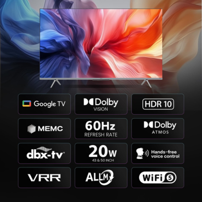 HAIER 50 INCHES 4K UHD SMART GOOGLE TV 50P7GT