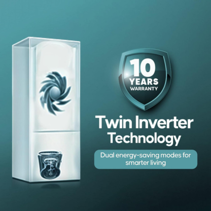 Haier 300 LTR 2 STAR FROST FREE DOUBLE DOOR REFRIGERATOR HRB-3502BS-P BRUSHLINE SILVER