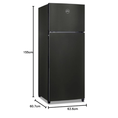 Godrej 244 LTR 2 STAR FROST FREE DOUBLE DOOR REFRIGERATOR RT EONVALOR 280B RCIT FS ST FOSSIL STEEL