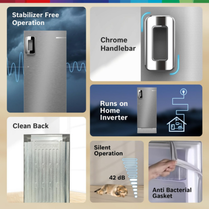 BOSCH 207 LTR 3 STAR DIRECT COOL REFRIGERATOR CST20S23PI FINE STEEL