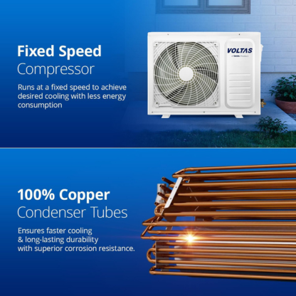 VOLTAS 1.0 TON 3 STAR NO-INVERTER SPLIT AC S123 VECTRA ELEGANT NON