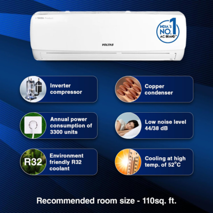 VOLTAS 1.0 TON 3 STAR INVERTER SPLIT AC S123V VECTRA ELEGANT